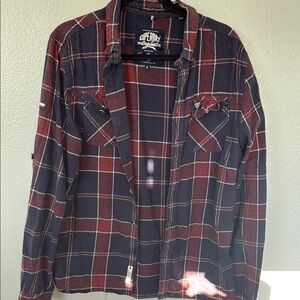 Superdry Red and Blue Plaid Shirt